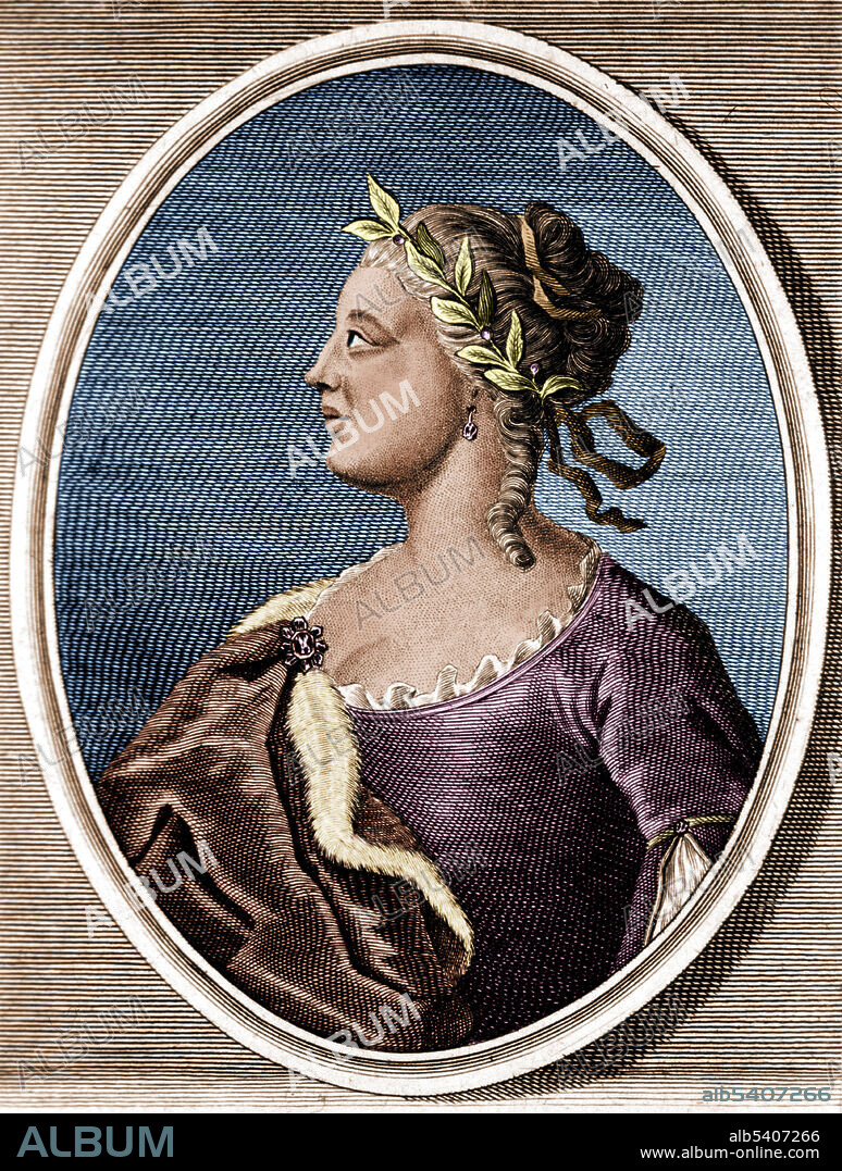 Laura Maria Caterina Bassi (1711-1778) was an Italian physicist and academic. She received a doctoral degree in Philosophy from the University of Bologna in 1732, the first woman to earn a professorship in physics at a university. She is recognized as the first woman in the world to be appointed a university chair in a scientific field of studies and one of the key figures in introducing Newton's ideas of physics and natural philosophy to Italy. She was the author of 28 papers, the majority of these on physics and hydraulics, although she did not publish any books. Only four of her papers were printed. Lithograph by A. di Lorenzo, undated.