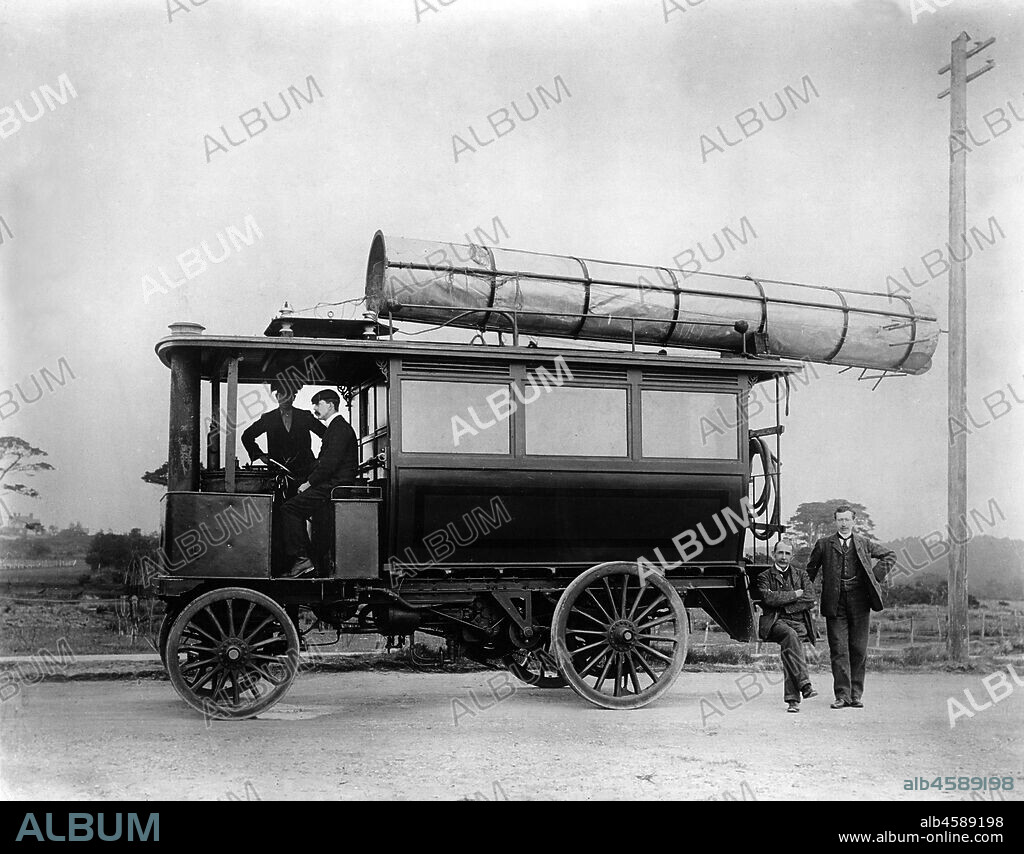 1901 Thornycroft steam bus, used by Marconi.