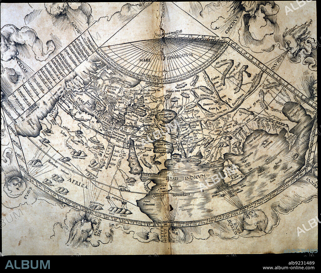 Mapa Mundi. In'Geographiae Universae', 1596.