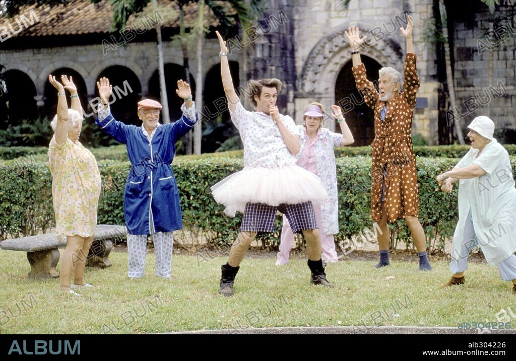 JIM CARREY in ACE VENTURA: PET DETECTIVE, 1994, directed by TOM SHADYAC. Copyright WARNER BROTHERS.