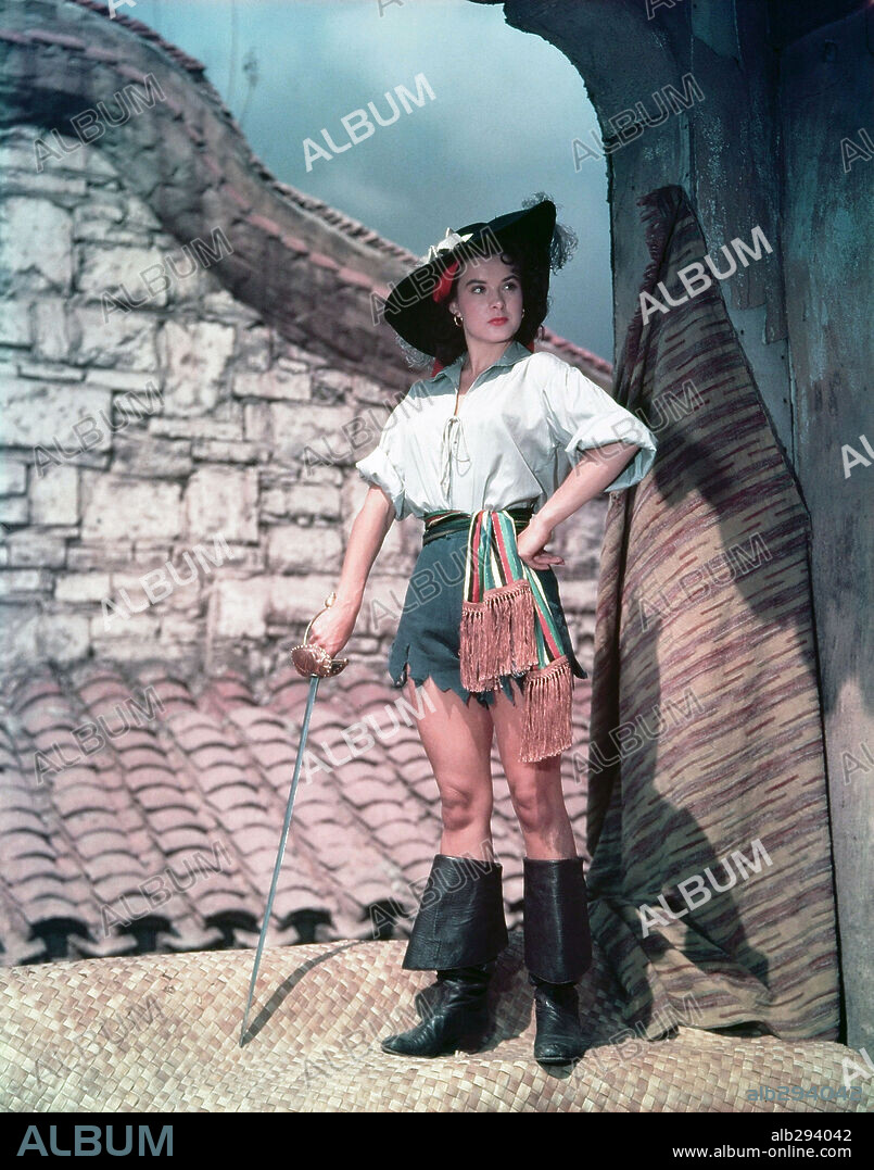 JEAN PETERS en LA MUJER PIRATA, 1951 (ANNE OF THE INDIES), dirigida por JACQUES TOURNEUR. Copyright 20TH CENTURY FOX.