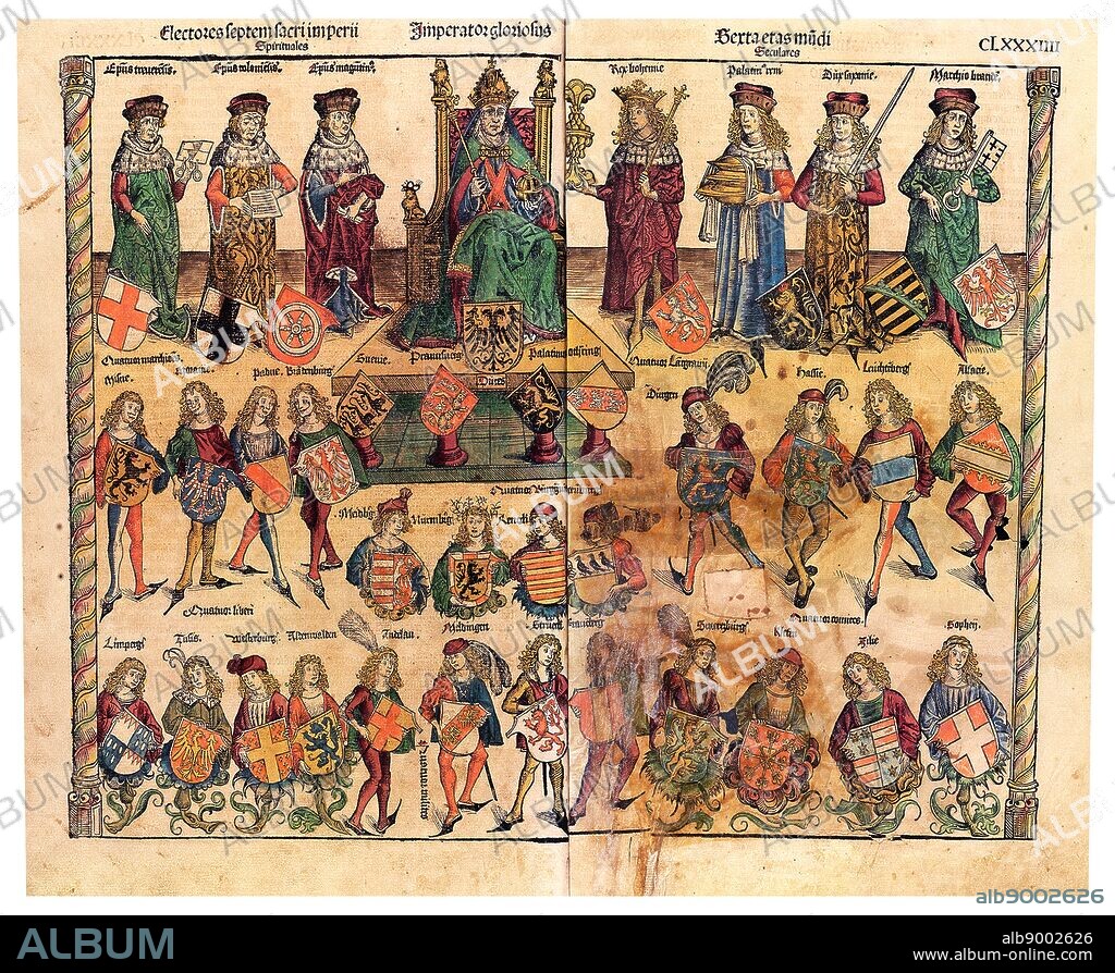 Schedelsche Weltchronik, Struktur des Reiches; 1493. The Schedelsches World Chronicle is an important German manuscript from the late Middle Ages (1493 ). It was published by Hartmann Schedel.