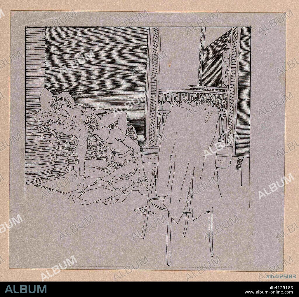 Op vakantie (title on object). Print maker: Peter van Straaten (signed by artist). Dating: c. 1984. Place: Amsterdam. Measurements: h 252 mm × w 267 mm.