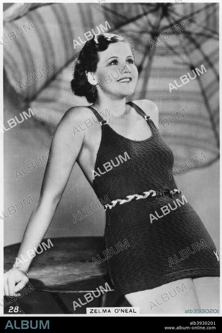 Zelma O'Neal, American actress, singer, and dancer, c1938. Zelma O'Neal (1903-1989) appeared on Broadway and in early sound films. Cigarette card from 'Modern Beauties', 3rd series, issued by the British-American Tobacco Company.