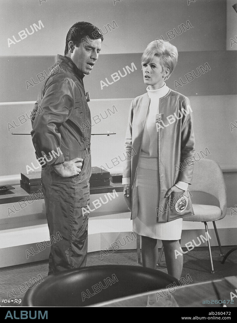 CONNIE STEVENS and JERRY LEWIS in WAY... WAY OUT, 1966, directed by GORDON DOUGLAS. Copyright 20TH CENTURY FOX.