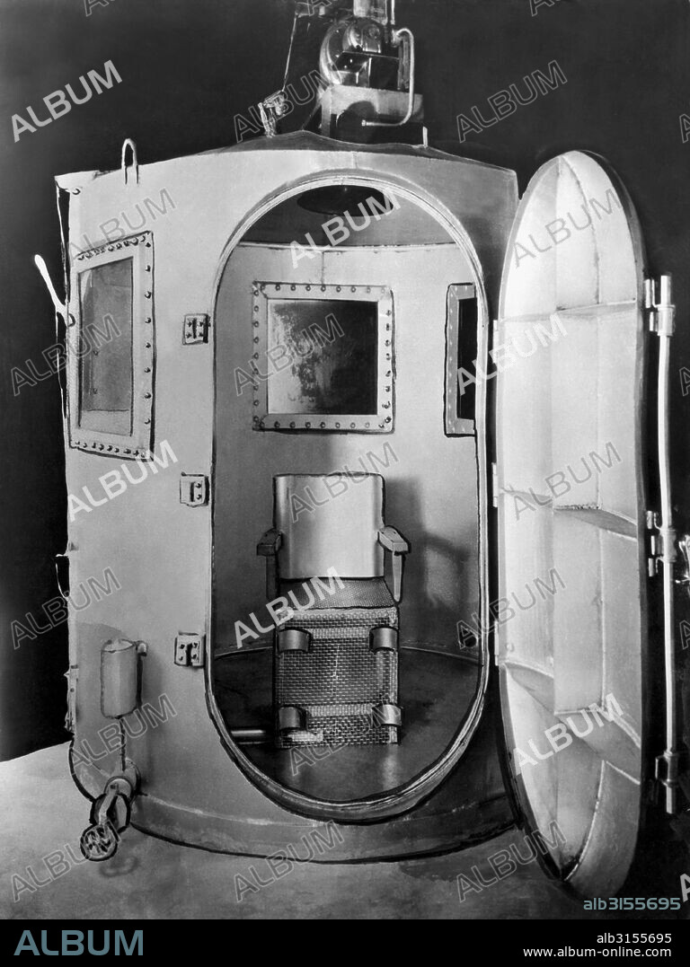 San Quentin, California:  August 1, 1937. The new gas chamber that will be used at San Quentin.