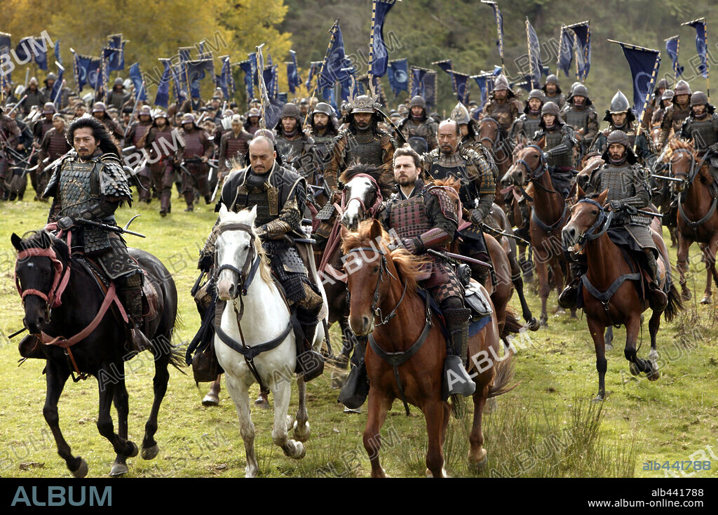 HIROYUKI SANADA, KEN WATANABE und TOM CRUISE in THE LAST SAMURAI, 2003, unter der Regie von EDWARD ZWICK. Copyright WARNER BROS.