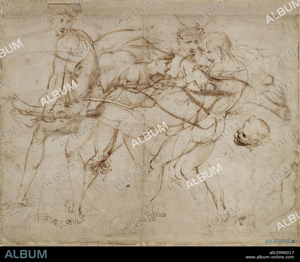The Death of Adonis. Verso: Adam tempted. Dimensions: height x width: sheet 26.5 x 33 cm.