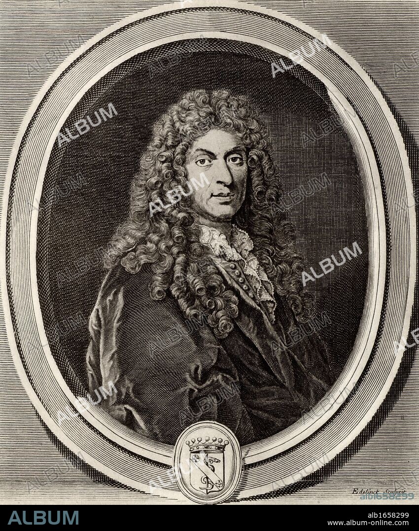 Jean Baptiste Lully, born Giovanni Battista Lulli (1632-1687) Italian-born composer who spent most of his working life in France. From 1652 he was in the service of Louis XIV. (Photo by: Universal History Archive/UIG via Getty Images).