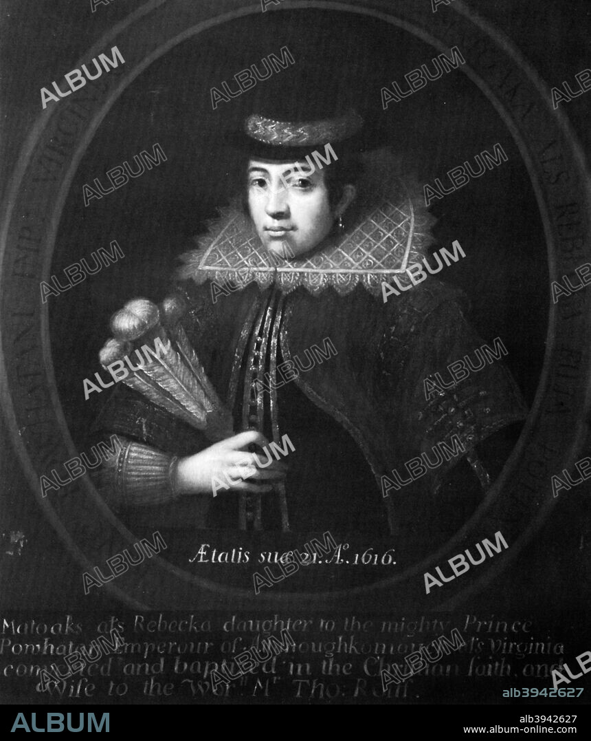 Pocahontas, 1616. Pocahontas (c1595-1617) was a Native American princess who married an Englishman and came to London. Unfortunately, she fell ill on the return journey to Virginia and died before her ship had left the River Thames.