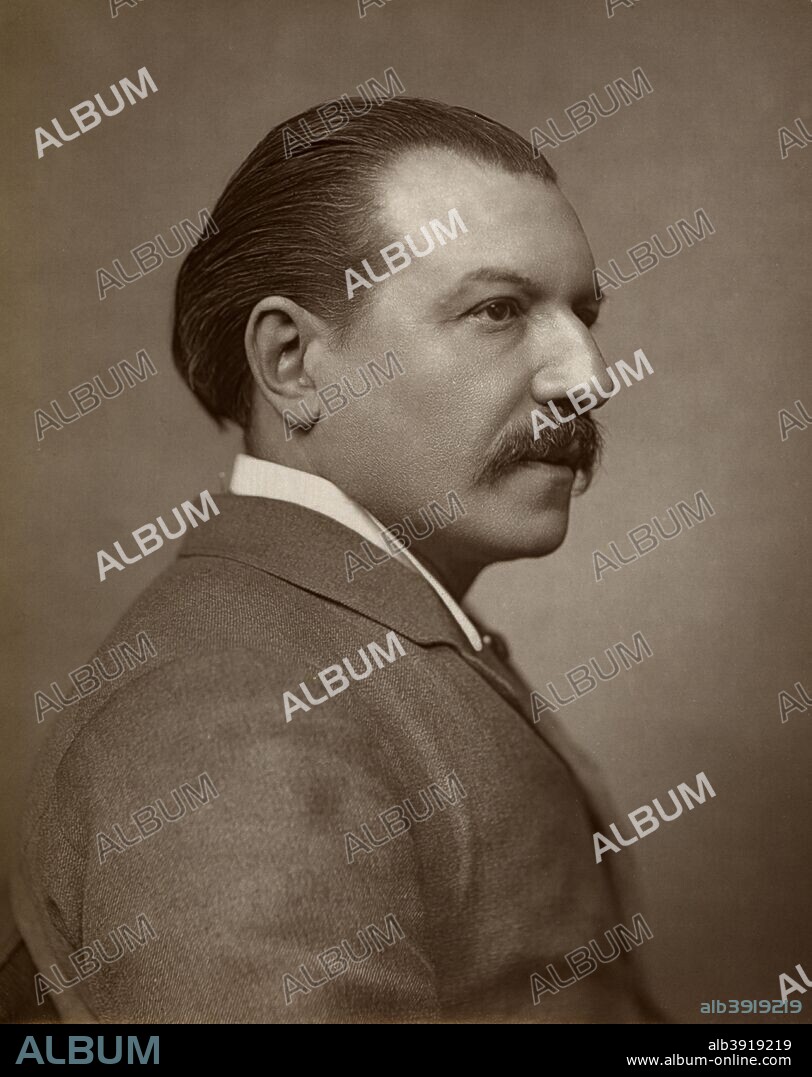 James Fernandez, British actor, 1883. A photograph from The Theatre, A Monthly Review, 1st October 1883, David Bogue, London, 1883.