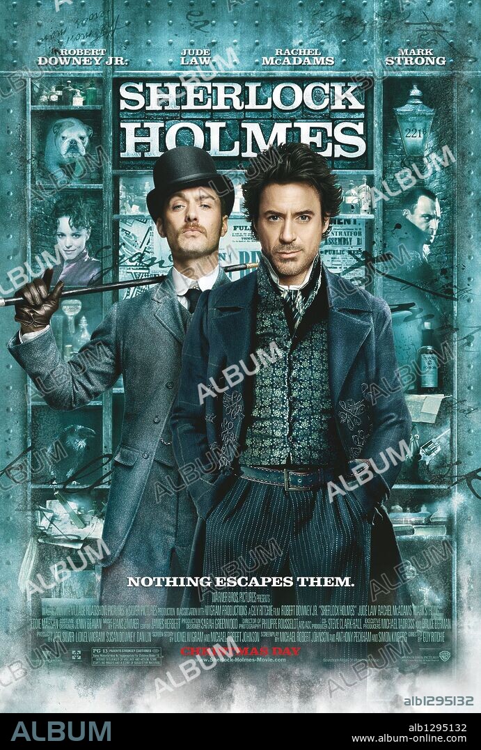 ROBERT DOWNEY JR in SHERLOCK HOLMES, 2009, directed by GUY RITCHIE. Copyright SILVER PICTURES.