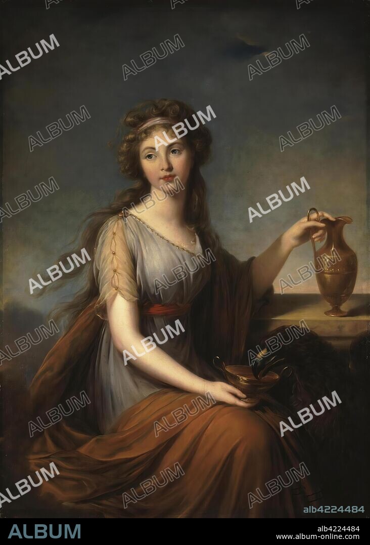 MARIE-LOUISE-ELISABETH VIGéE-LE BRUN. 'Portrait of Anna Pitt as Hebe'. France, 1792. Dimensions: 140x99,5 cm.