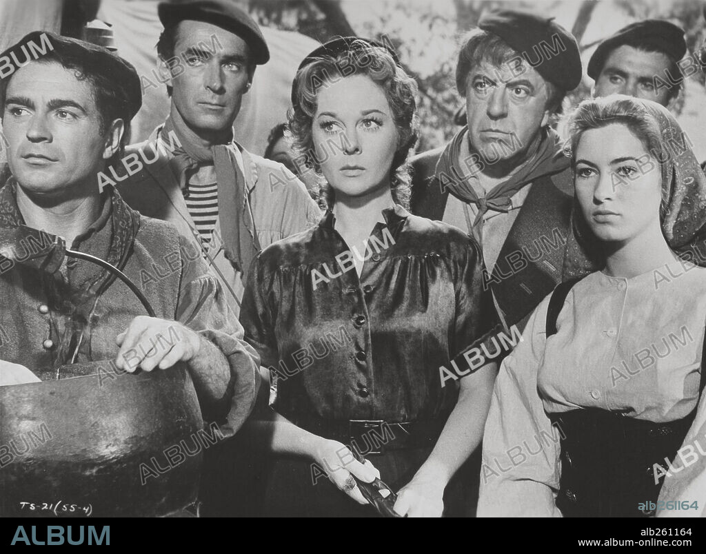 FORTUNIO BONANOVA and SUSAN HAYWARD in THUNDER IN THE SUN, 1959, directed by RUSSELL ROUSE. Copyright PARAMOUNT PICTURES.
