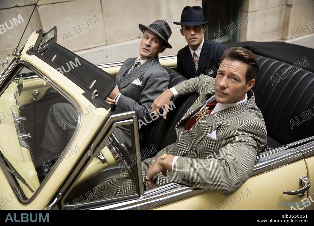 EDWARD BURNS, MILO VENTIMIGLIA and ROBERT KNEPPER in MOB CITY, 2013, directed by FRANK DARABONT. Copyright TNT Originals.