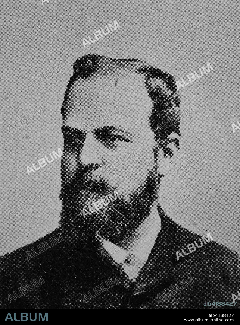 Maximilian (Max) Anton von Seydel, in 1846-1901, a German jurist and statistician., reproduction photo from the year 1895, digital improved.