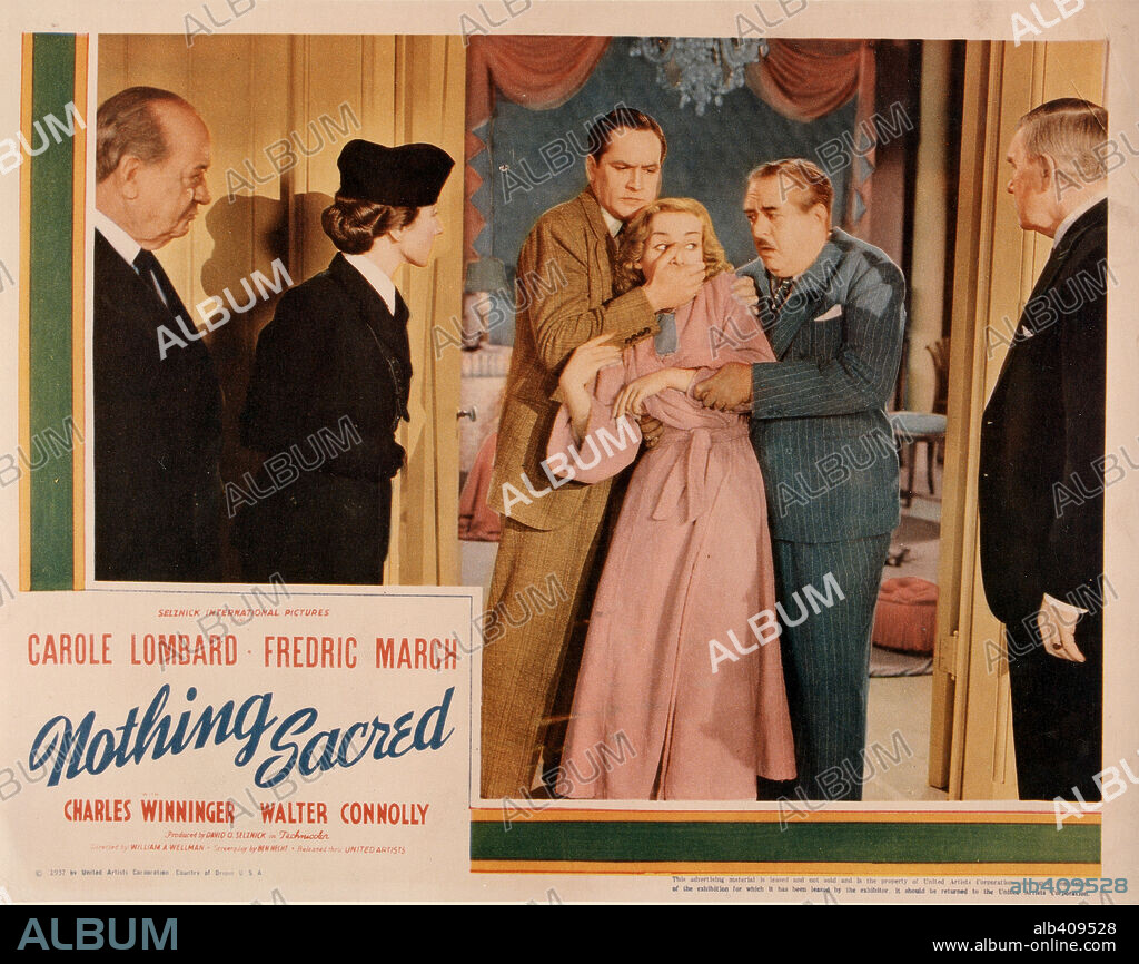 CAROLE LOMBARD et FREDRIC MARCH dans NOTHING SACRED, 1937, réalisé par WILLIAM A. WELLMAN. Copyright SELZNICK/UNITED ARTISTS.