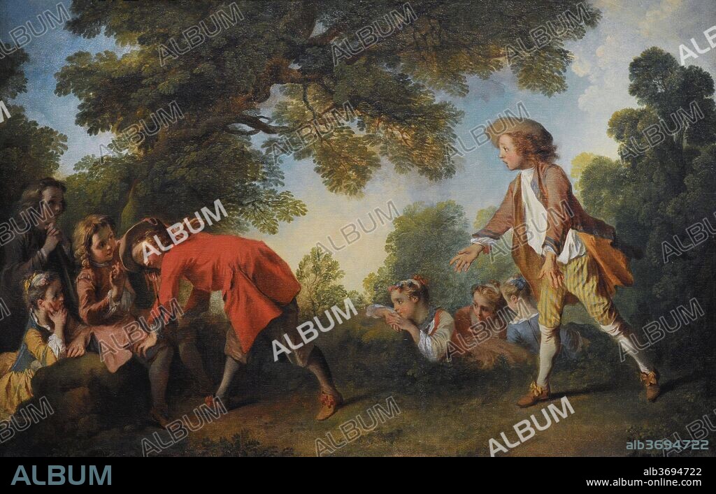 Nicolas Lancret (1690-1745). Pintor francés. Niños jugando, 1730-1735. Museo Wallraf-Richartz. Colonia. Alemania.