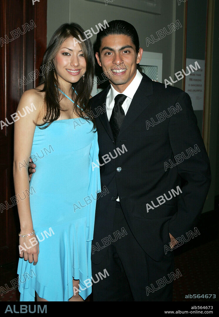 May 16, 2005; New York, NY, USA; ''La Academia' SUZETTE MARQUEZ & actor VICTOR GARCIA at the Azteca America Upfront 2005 held at the American Museum of Natural History. Mandatory Credit: Photo by Nancy Kaszerman / ZUMA Press. (©) Copyright 2005 by Nancy Kaszerman. 16/05/2005