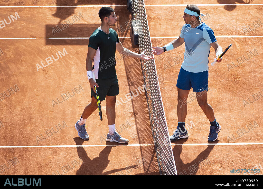 Madrid, 05/06/2022. Magic Box. Mutua Madrid Open. Atp. Carlos Alcaraz Vs Rafael Nadal. Photo: of Saint Bernard. Archdc.