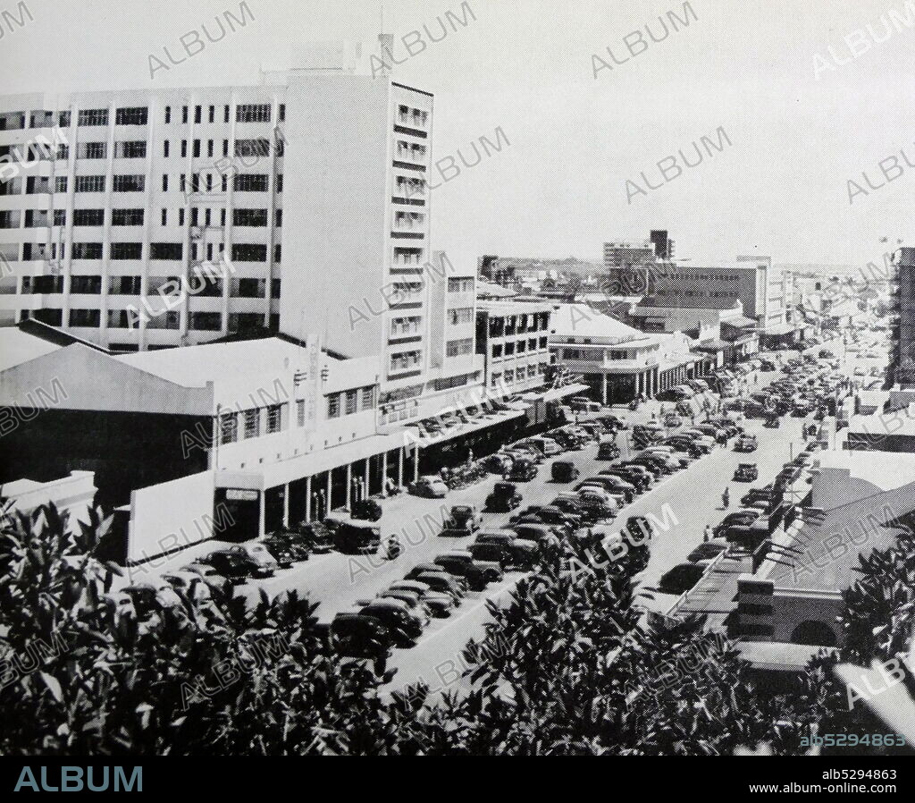 Bulawayo the second largest city in Zimbabwe. Photographed in 1953.