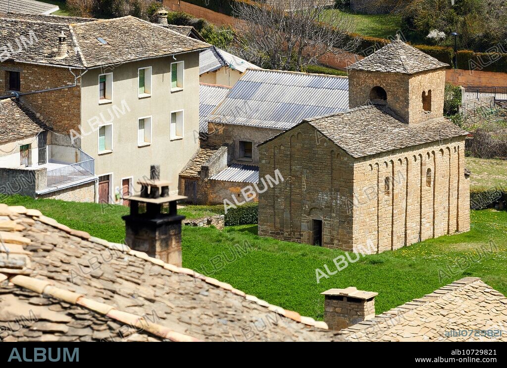 Romanesque church of San Caprasio, Santa Cruz de la Seros, Huesca province, Aragón, Spain, Europe.