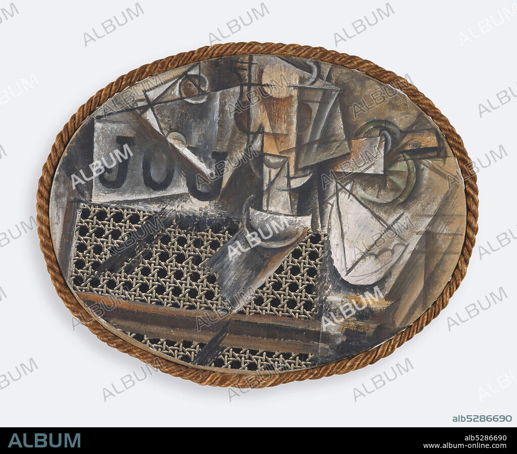 PABLO PICASSO. Still Life with Chair Caning.