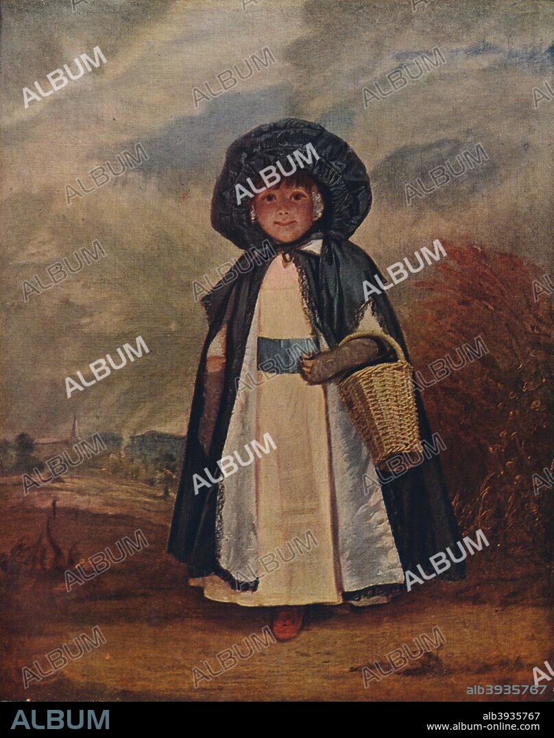 'Miss Crewe', 1775 (c1927). The painting is part of a private collection. From Beautiful Children, by Haldane Macfall. [T. C. & E. C. Jack, Ltd., London, c1927].