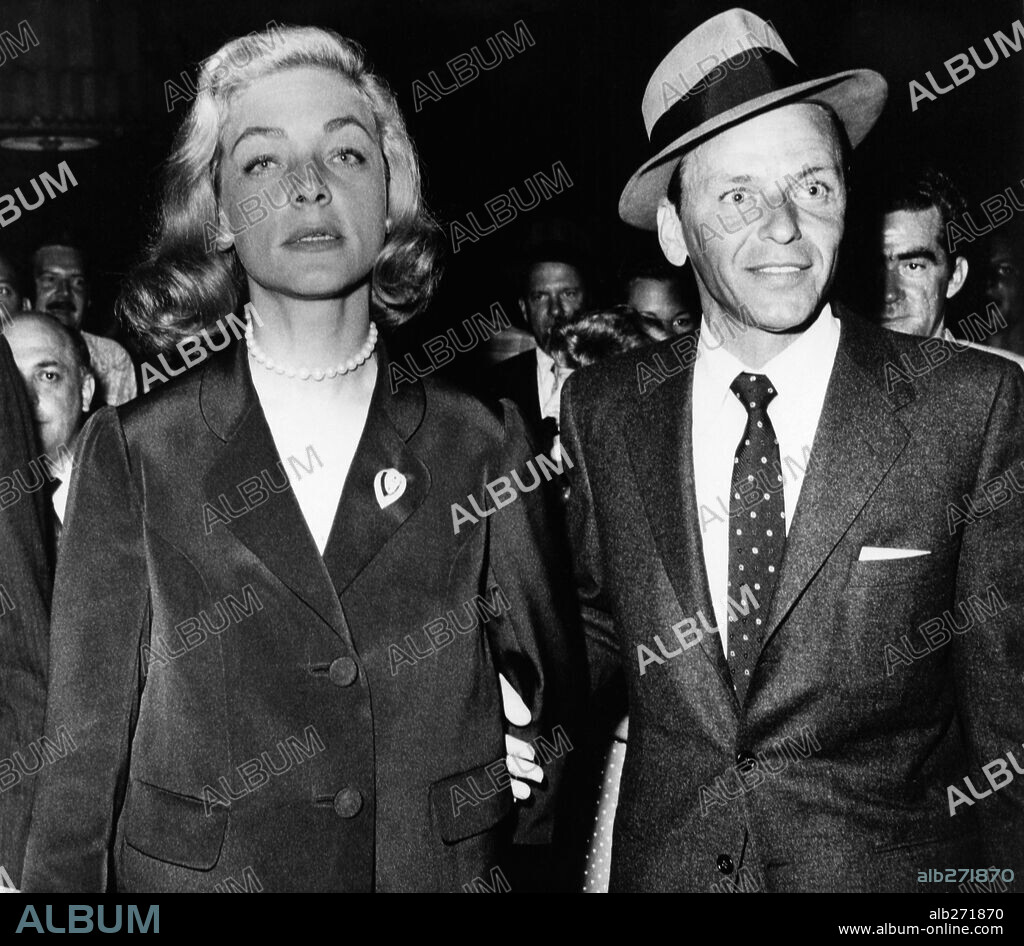 FRANK SINATRA y LAUREN BACALL.