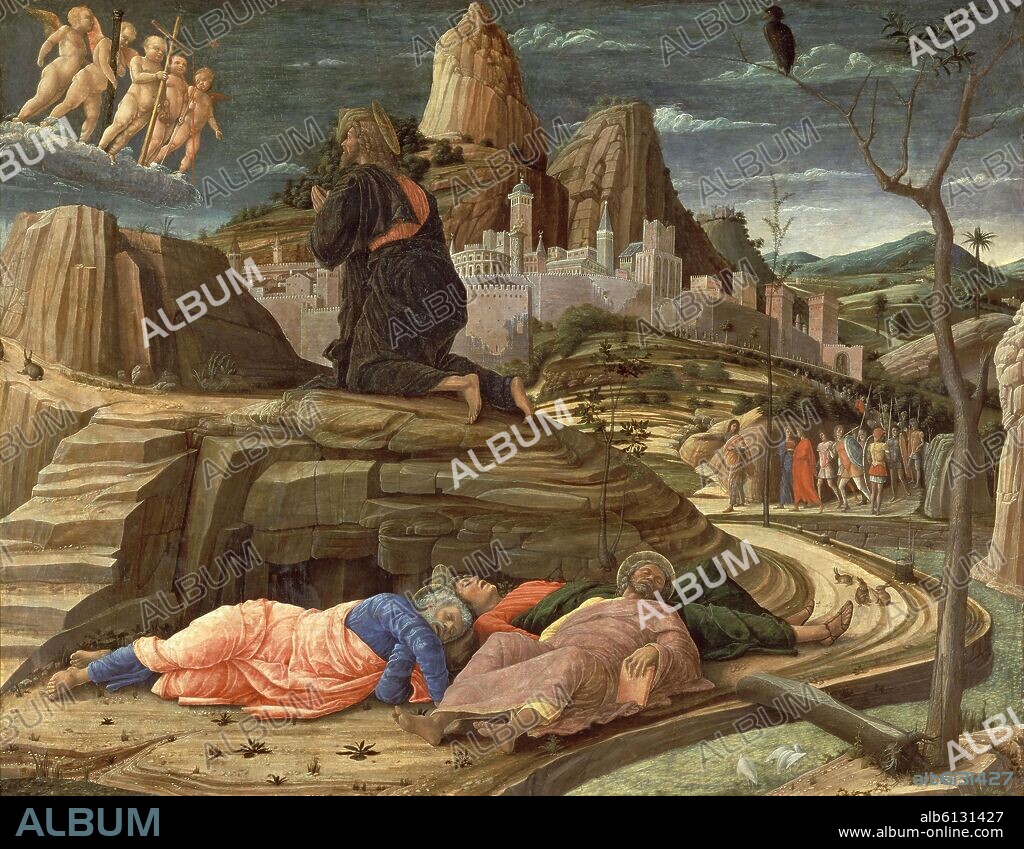 ANDREA MANTEGNA (1431-1506). ORACION DE JESUS EN EL MONTE DE LOS OLIVOS.
