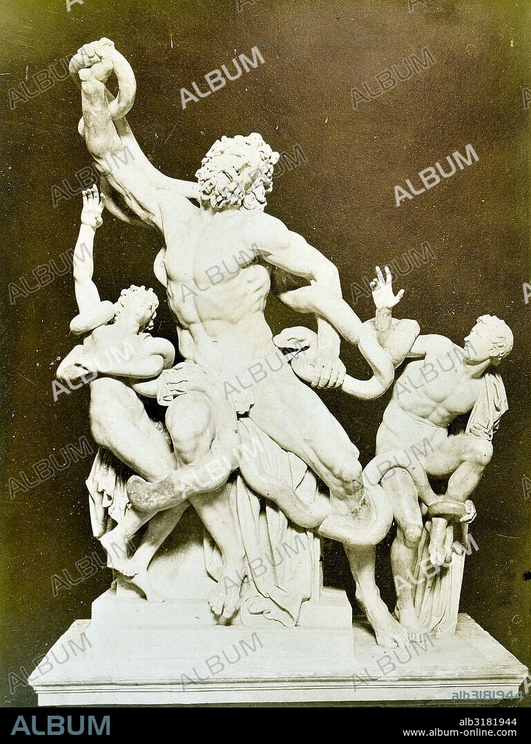 AGESANDRO, ATENODORO DI RODI, POLIDORO. [Grupo del Laocoonte].
