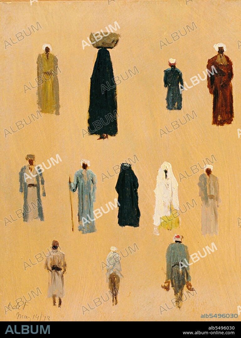 LOCKWOOD DE FOREST. Middle East Costumes, Egypt, May 14, 1878.
