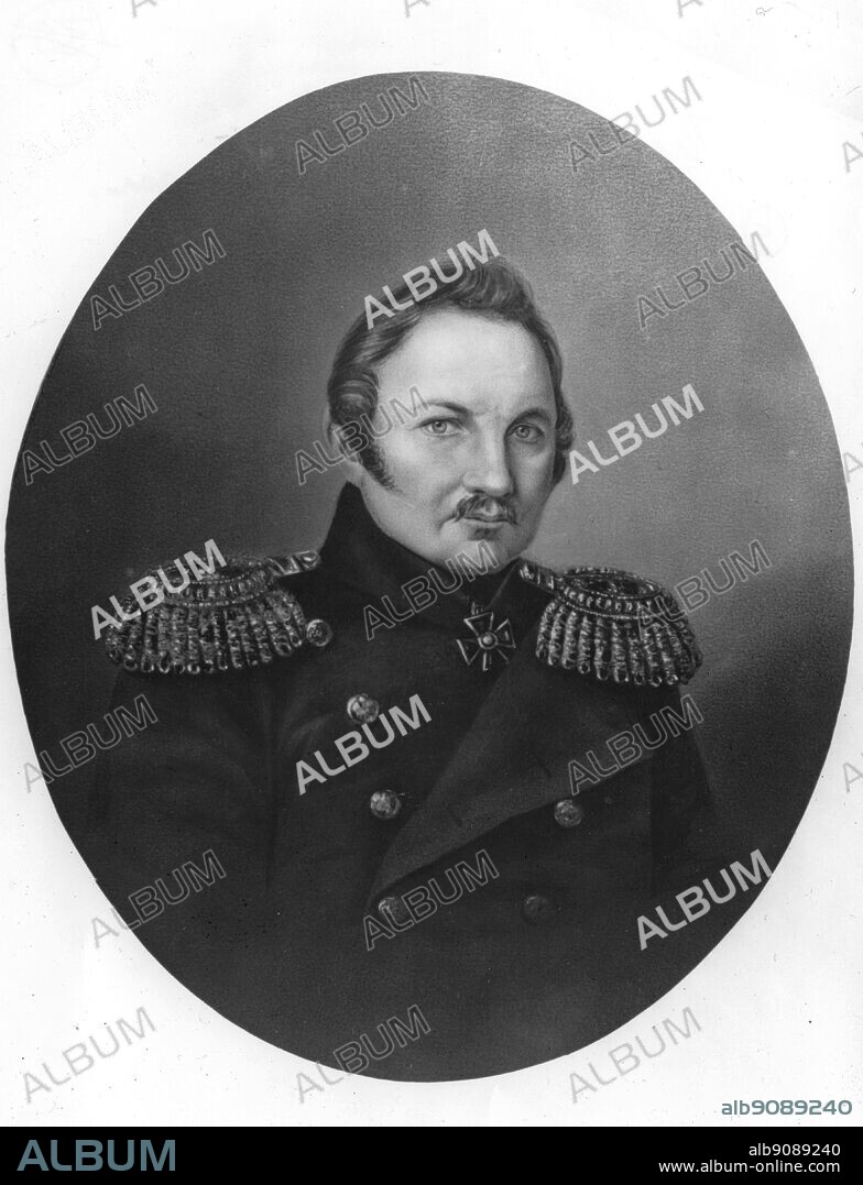 Fabian Gottlieb Thaddeus von Bellingshausen (1778-1852) served as a naval officer of the Russian Empire and commanded the second Russian expedition to circumnavigate the globe. During this expedition Bellingshausen became one of three people to first see the continent of Antarctica. Antarctica: The Last Continent by Ian Cameron, page 74.