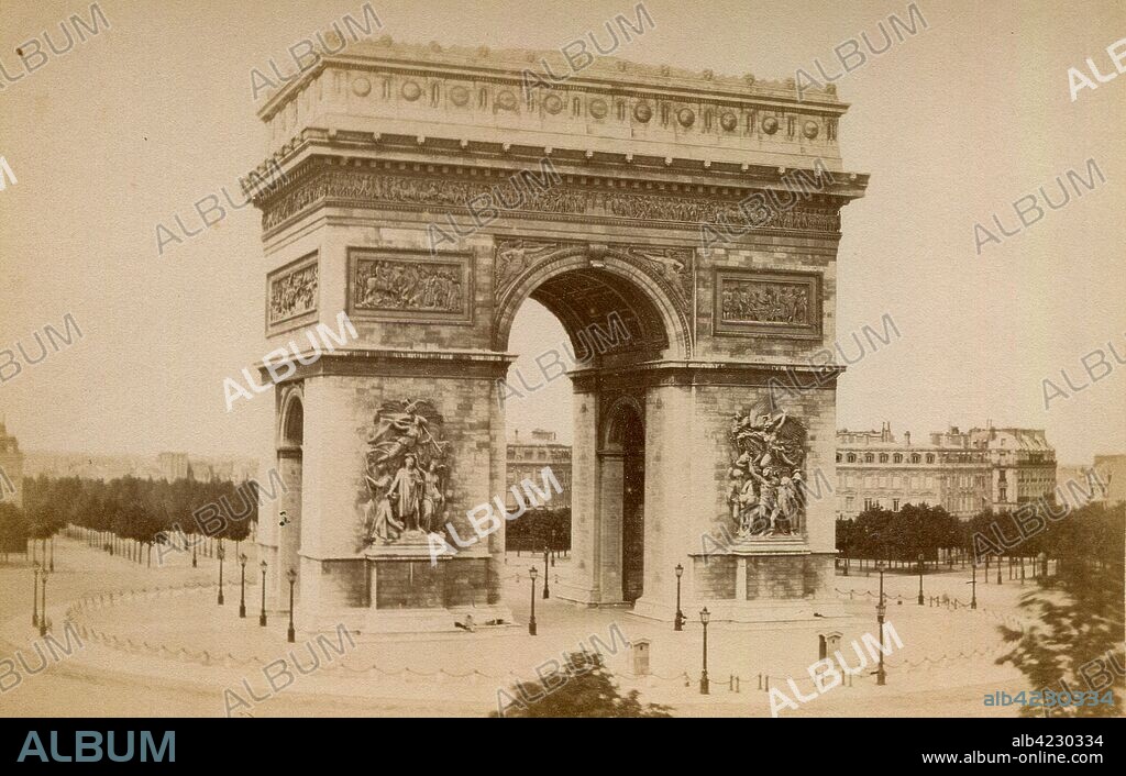 JEAN CHALGRIN, LOUIS-ROBERT GOUST, JEAN ARNAUD RAYMOND, JEAN-NICOLAS HUYOT et GUILLAUME-ABEL BLOUET. París. Arco del Triunfo.