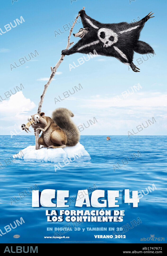Poster of ICE AGE: CONTINENTAL DRIFT, 2012, directed by MIKE THURMEIER and STEVE MARTINO. Copyright 20TH CENTURY FOX.