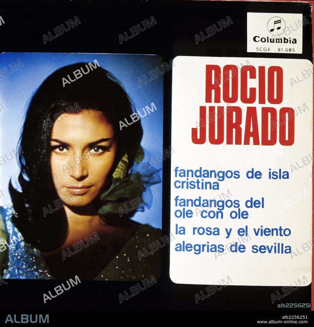 PORTADA DEL DISCO " ROCIO JURADO ". DE LA CANTANTE ROCIO JURADO.
