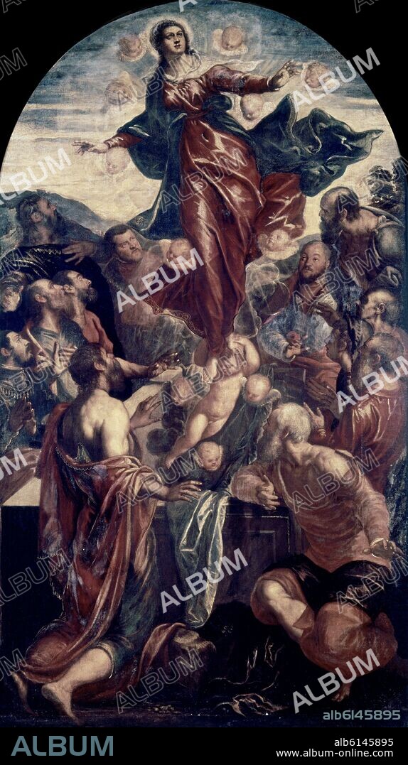 JACOPO COMIN-JACOBO ROBUSTI-TINTORETTO. LA ASUNCION.