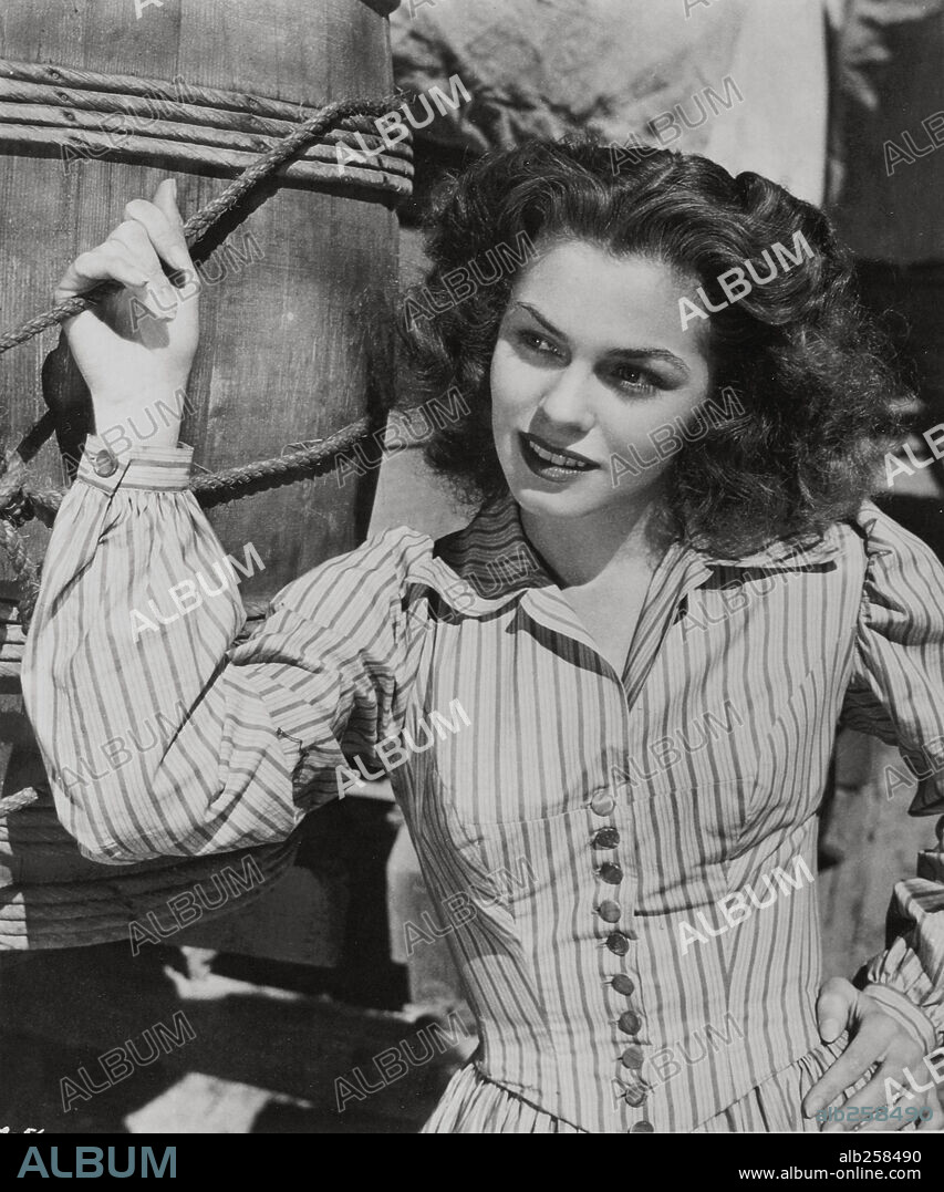 JOANNE DRU en CARAVANA DE PAZ, 1950 (WAGON MASTER), dirigida por JOHN FORD. Copyright RKO.