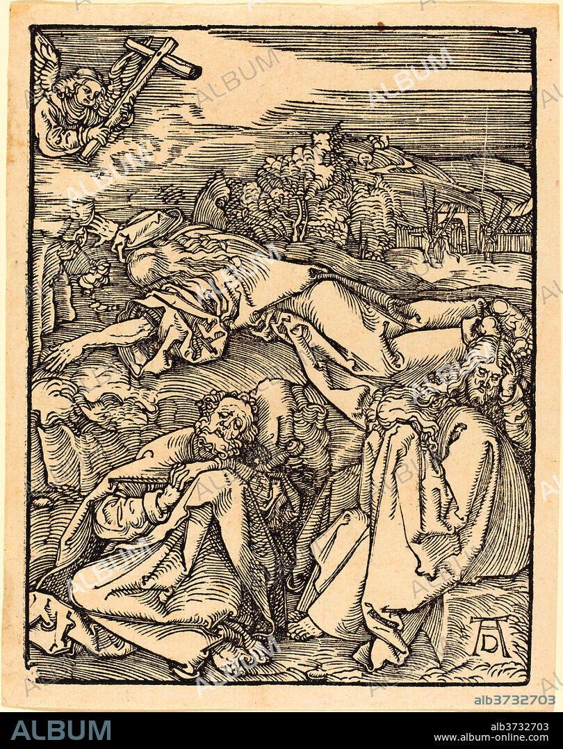 ALBERTO DURERO. Christ on the Mount of Olives. Dated: probably c. 1509/1510. Medium: woodcut.