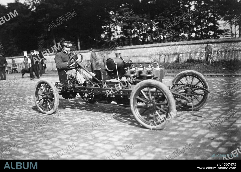 1905 Clement Bayard, Albert Clement at Gaillon.