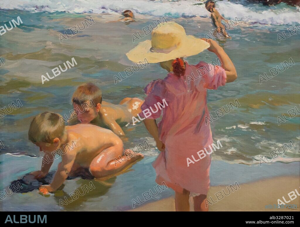 JOAQUIN SOROLLA. NIÑOS A LA ORILLA DEL MAR,  SOROLLA,   1903. MUSEO DE FILADELFIA.