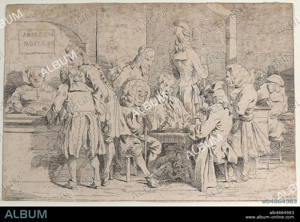 Playing Tric Trac, 1763.
