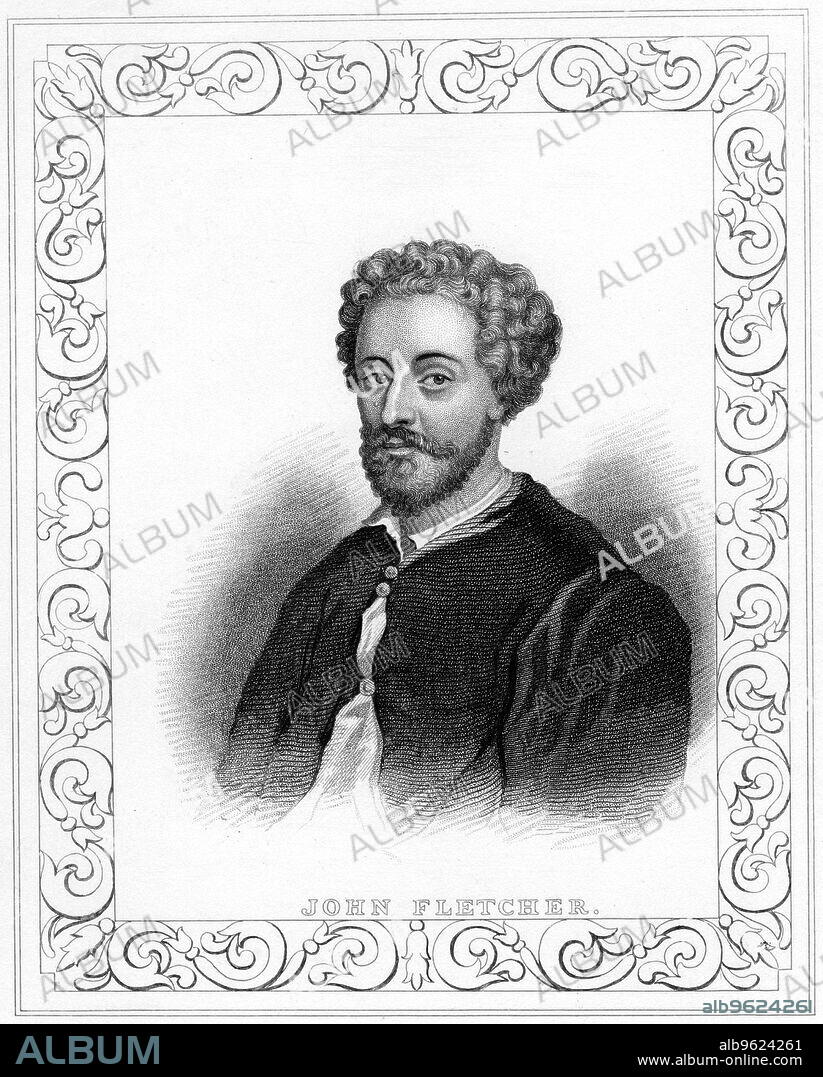 ANON. John Fletcher, early 17th century English playwright, early 19th century. Fletcher (1579-1625) collaborated with Francis Beaumont on a number of plays and with Jonson, Chapman and Massinger. He died of plague.