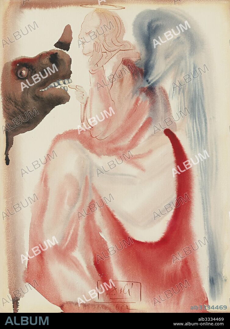 SALVADOR DALÍ. Heaven of Mercury. Illustration for Paradiso (Dante's Divine Comedy).
