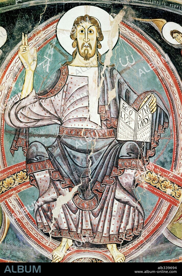 Pantocrator de Cristo, Sant Climent de Taüll. Siglo VII.
