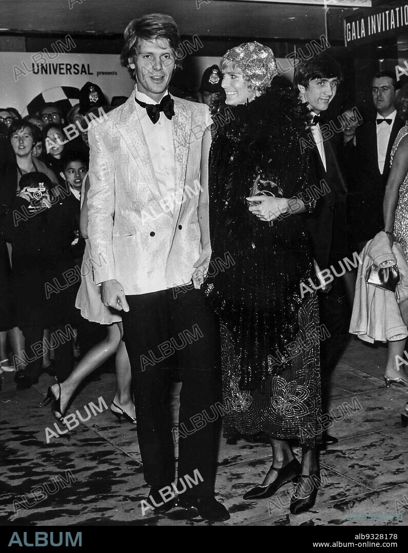 James Fox and Deborah Dixon, At The Premiere Of The Film Millie, London, October 13th 1967.