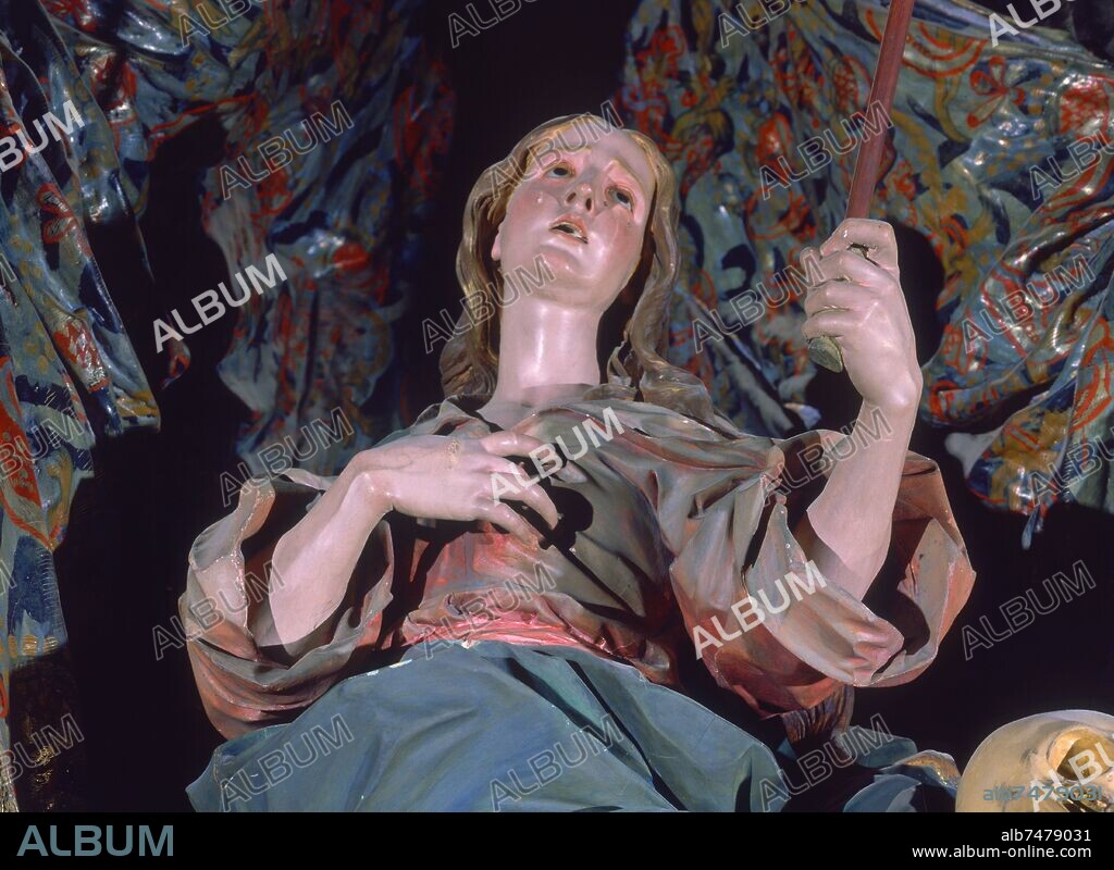 PEDRO DUQUE CORNEJO (1678-1757). LA MAGDALENA-ESCULTURA DET SUPERIOR(CONJUNTO EN Nº 35815).