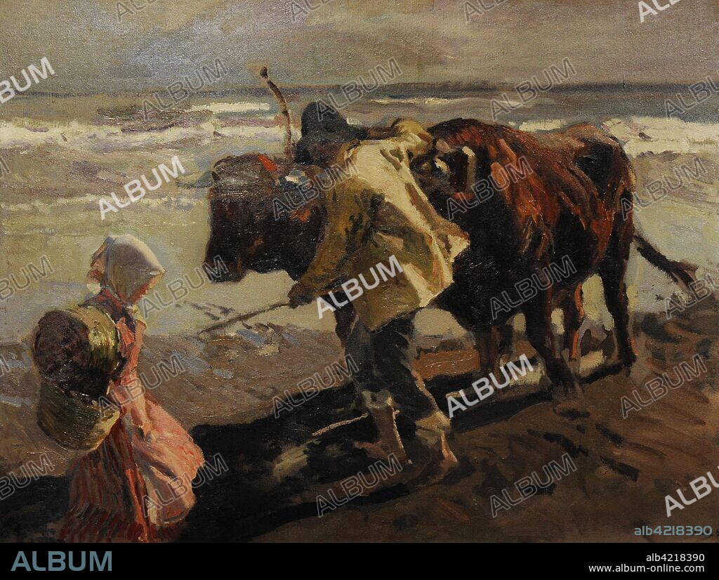 Joaquin Sorolla y Bastida (1863-1923). Spanish painter. Beach of Valencia, 1908. Sorolla Museum. Madrid. Spain.