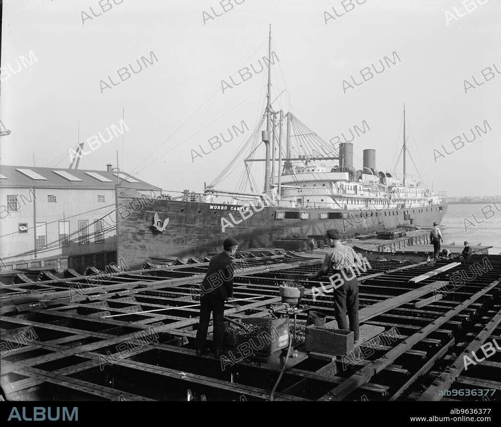 S.S. Morro Castle, Cramps Shipyards, Philadelphia, between 1900 and 1901.
