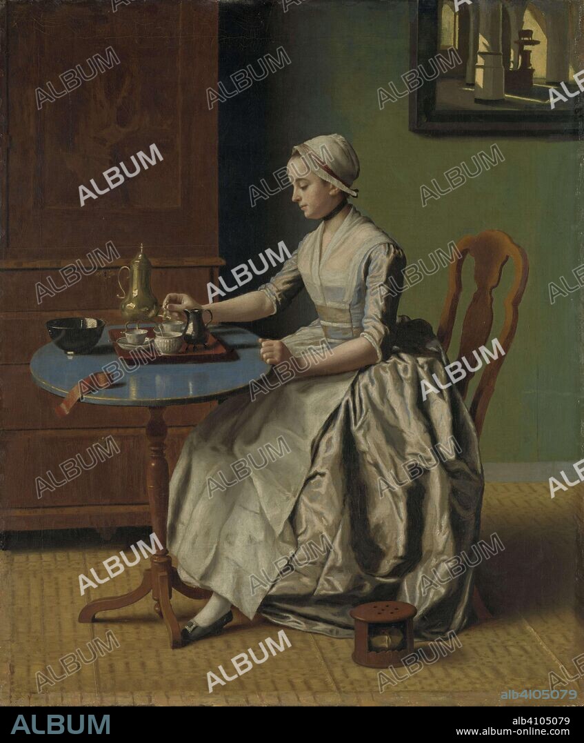 JEAN-ETIENNE LIOTARD. Dutch Girl at Breakfast. A Dutch Girl at Breakfast. Dating: c. 1756. Place: Netherlands. Measurements: h 46.8 cm × w 39 cm.